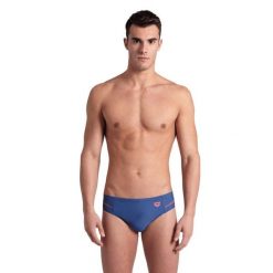 Kąpielówki męskie slipy treningowe na basen Arena Men Profile Graphic. Niebieskie kąpielówki męskie Arena, m, bez wzorów, do pływania. Za 111.98 zł.