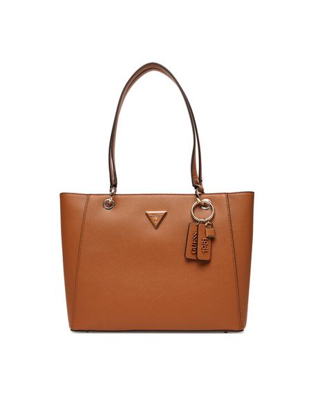 Guess Torebka Noelle II HWZG96 72250 Brązowy. Brązowe torebki klasyczne damskie Guess, z aplikacjami, ze skóry, bez dodatków. Za 419.99 zł.