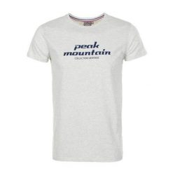 T-shirt Peak Mountain Cosmo. Szare t-shirty męskie Peak Mountain, m, bez wzorów, bez kołnierzyka. W wyprzedaży za 137.50 zł.