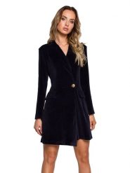 Made of emotion Sukienka w kolorze granatowym rozmiar: M. Niebieskie sukienki damskie Made Of Emotion, m, bez wzorów, bez kołnierzyka, bez ramiączek, maxi. Za 315.45 zł.