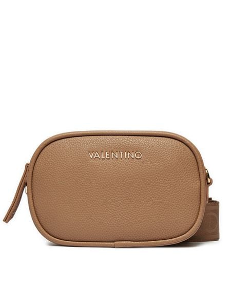 Valentino Torebka Miramar VBS7UE01 Beżowy. Brązowe listonoszki damskie Valentino, bez wzorów, ze skóry, bez dodatków. Za 359.99 zł.