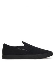 Tommy Hilfiger Tenisówki Vulc Core Slip On FM0FM05689 Czarny. Czarne trampki i tenisówki męskie Tommy Hilfiger, bez wzorów, z materiału, bez zapięcia. Za 289.99 zł.