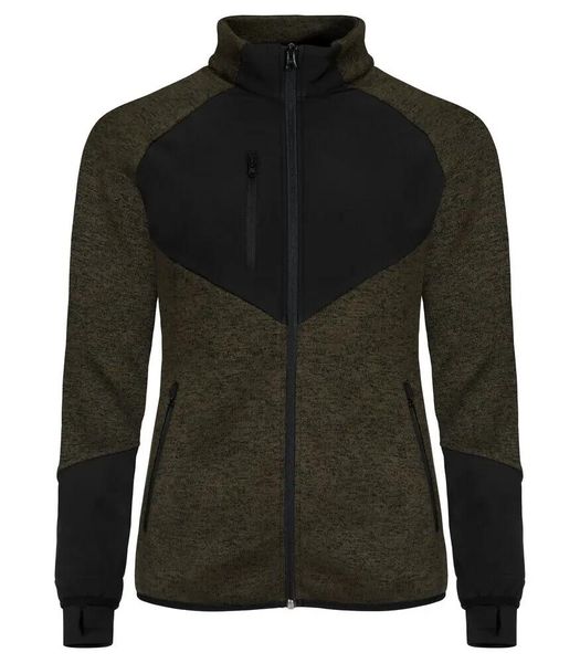 Clique Haines Women polar z wstawkami softshell. Zielone kurtki softshell damskie CLIQUE, s, bez wzorów, z polaru, bez kaptura. Za 282.68 zł.