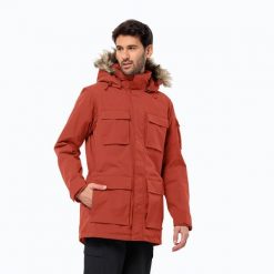 Kurtka męska Jack Wolfskin Glacier Canyon Parka. Brązowe parki męskie Jack Wolfskin, m, bez wzorów. Za 1,259.00 zł.