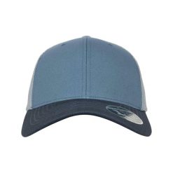 110 Czapka Trucker Cap. Brązowe czapki z daszkiem damskie FLEXFIT, bez wzorów, z bawełny. Za 92.99 zł.