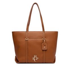 Torebka Beverly Hills Polo Club. Brązowe torebki klasyczne damskie Beverly Hills Polo Club, bez wzorów, bez dodatków. Za 229.99 zł.