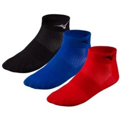 Skarpety do biegania dla dorosłych Mizuno Training Mid 3P. Czarne skarpetki damskie Mizuno, bez wzorów. Za 49.99 zł.