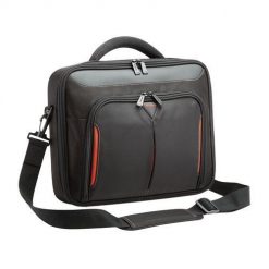 Torba Targus Classic Clamshell Case 14.3'' czarno-czerwony. Czarne torby na laptopa damskie Targus, bez wzorów, z neoprenu. Za 99.90 zł.