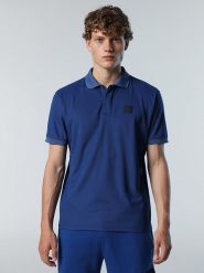 North Sails Koszulka polo w kolorze niebieskim rozmiar: XL. Niebieskie koszulki polo męskie North Sails, xl, z aplikacjami, bez ramiączek. Za 173.99 zł.