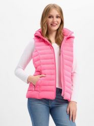 Wellensteyn kamizelka pikowana - Włochy Kaptur Kobiety Sztuczne włókno wyrazisty róż, XXL. Czerwone kamizelki damskie Wellensteyn, xxl, z dzianiny. Za 599.95 zł.