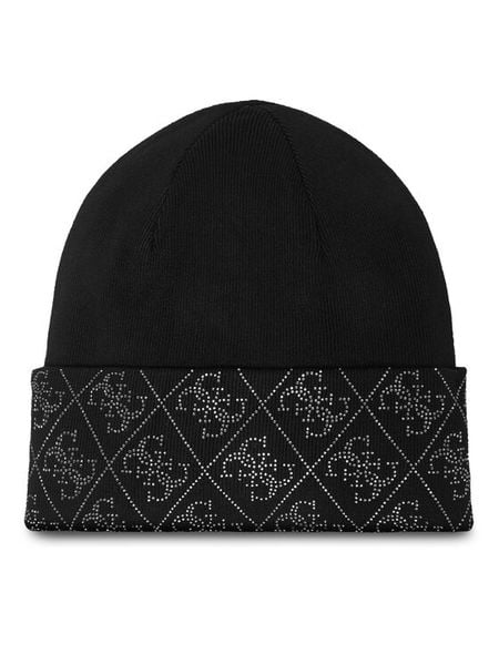 Guess Czapka W5BZ20 Z2NQ2 Czarny. Czarne czapki zimowe damskie Guess, z wiskozy. Za 203.99 zł.
