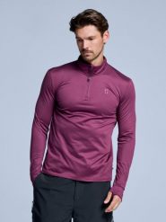 Bluza narciarska - Męska - Arctic 2.0 - Bordeaux. Czerwone bluzy z kapturem męskie POEDERBAAS, na zimę, m, z elastanu. Za 177.72 zł.