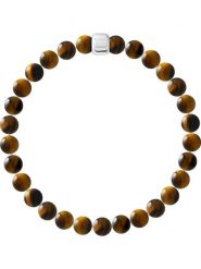 Pearline Bransoletka "Paix Interieure" z tygrysim okiem rozmiar: 22 cm. Brązowe bransoletki damskie Pearline, srebrne. Za 108.99 zł.