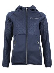 Peak Mountain Kurtka polarowa "Amon" w kolorze granatowym rozmiar: L. Niebieskie kurtki damskie Peak Mountain, l, bez wzorów, z materiału, bez kaptura. Za 165.71 zł.