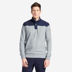 Sweter Marynarski Sailing 100 Męski. Niebieskie kardigany męskie TRIBORD, l, bez wzorów, z dzianiny, klasyczne, bez kołnierzyka. Za 119.99 zł.
