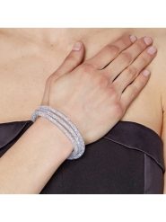 MENTHE À L'O Bransoletka z kryształami rozmiar: onesize. Szare bransoletki damskie MENTHE À L'O, srebrne. Za 100.28 zł.