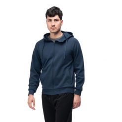 Męska Bluza Z Kapturem Misini Full Zip. Niebieskie bluzy z kapturem męskie MARTES ESSENTIALS, m, z bawełny. Za 113.99 zł.