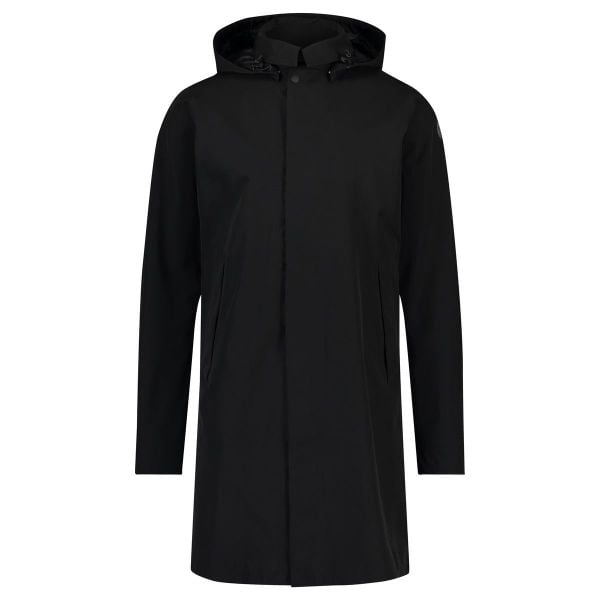 Męska kurtka przeciwdeszczowa rowerowa czarna Poray 5000 Mac. Czarne kurtki męskie Agu, l, bez wzorów, z materiału, eleganckie, z kapturem. Za 1,032.70 zł.