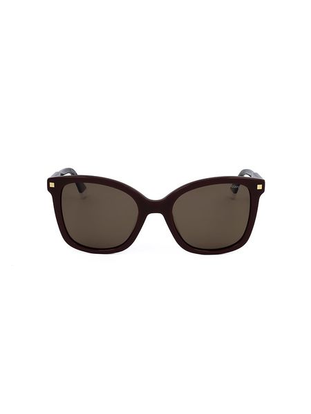 Polaroid Damskie okulary przeciwsłoneczne w kolorze czerwono-brązowym rozmiar: 53. Brązowe okulary przeciwsłoneczne damskie Polaroid. Za 179.22 zł.