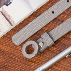 Pasek skórzany BELTIMORE r.95-110 cm O18 szary. Szare paski damskie bez wzorów. Za 49.99 zł.