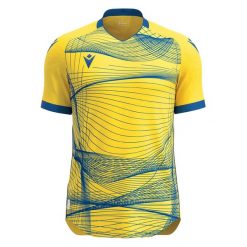 Koszulka Macron Wyvern Eco. Żółte t-shirty sportowe męskie Macron, xl, z dzianiny, bez ramiączek, do piłki nożnej. Za 265.50 zł.