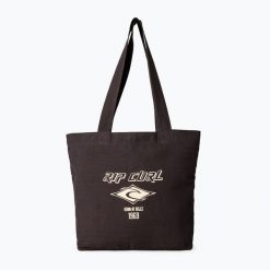 Torba damska Rip Curl Classic Surf Tote 31. Czarne torebki klasyczne damskie Rip Curl, bez wzorów, z bawełny, bez dodatków. Za 83.99 zł.