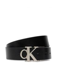 Calvin Klein Pasek Ck Buckle Tumbled 35Mm Adj/Rev LV04D7049G Czarny. Czarne paski męskie CALVIN KLEIN, bez wzorów, ze skóry. Za 289.99 zł.