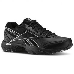 Buty do chodzenia damskie Reebok Daily Cushion. Czarne buty sportowe na co dzień damskie Reebok, bez wzorów, z materiału, trekkingowe. Za 228.00 zł.