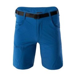 Męskie Spodenki Argola Z Haftowanym Logo. Niebieskie szorty męskie Hi-tec, bez kołnierzyka. Za 197.99 zł.