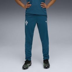 Młodzieżowe spodnie treningowe Portugalia PUMA. Niebieskia spodnie dresowe damskie Puma, m, bez wzorów. Za 279.00 zł.