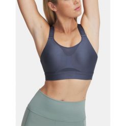Biustonosz treningowy Under Armour Infinity High 2.0. Szare biustonosze sportowe damskie Under Armour, bez wzorów. Za 189.99 zł.