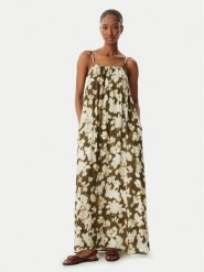 Emporio Armani Sukienka letnia EW003416 AF20249 F7149 Zielony. Zielone sukienki damskie Emporio Armani, na lato, m, bez wzorów, z wiskozy, bez kołnierzyka, bez ramiączek. Za 879.99 zł.