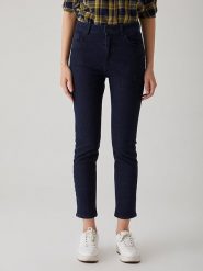 LTB Dżinsy "Freya" - Slim fit - w kolorze granatowym rozmiar: W28/L32. Niebieskie jeansy damskie LTB, z podwyższonym stanem. Za 83.62 zł.