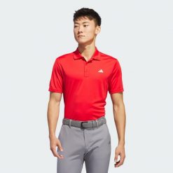 Koszulka Adi Performance Polo. Czerwone koszulki polo męskie Adidas, xs, bez wzorów, z dzianiny, bez ramiączek. Za 179.60 zł.