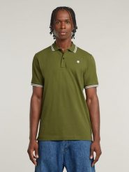 G-Star Koszulka polo w kolorze khaki rozmiar: XXL. Brązowe koszulki polo męskie G-Star, xxl, bez wzorów, bez ramiączek. Za 134.85 zł.