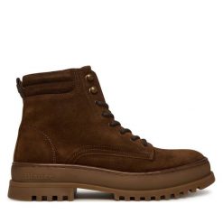 Kozaki Blauer. Brązowe buty zimowe męskie Blauer, bez zapięcia. Za 689.99 zł.
