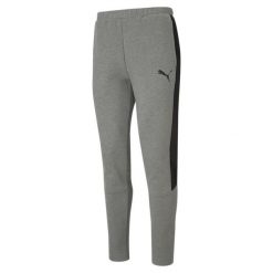 Spodnie do joggingu Puma Evostripe Core. Szare spodnie sportowe męskie Puma, z bawełny. Za 258.50 zł.