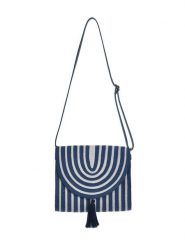 BLE Torebka w kolorze biało-niebieskim - 26 x 21 x 8 cm rozmiar: onesize. Białe torebki klasyczne damskie BLE, bez wzorów, z materiału, bez dodatków. Za 84.99 zł.