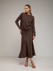 Tantra Spódnica w kolorze brązowym rozmiar: onesize. Brązowe spódniczki damskie Tantra, bez wzorów, maxi. Za 156.98 zł.