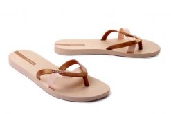 IPANEMA Kirei FEM 81805 beige/gold, klapki japonki damskie. Brązowe klapki damskie Ipanema, bez wzorów, bez obcasa. Za 47.99 zł.