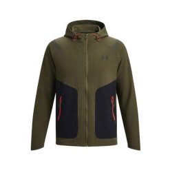 Męska kurtka dresowa Under Armour UNSTOPPABLE LC. Brązowe kurtki męskie Under Armour, m, bez wzorów, z dresówki, bez kaptura. Za 495.70 zł.