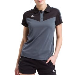 Damska koszulka polo Erima Squad. Czarne bluzki damskie Erima, l, bez wzorów, z materiału, sportowe, bez kołnierzyka, bez ramiączek. W wyprzedaży za 139.35 zł.