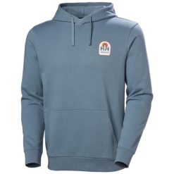 Bluza z kapturem Helly Hansen Massif Graphic. Niebieskie bluzy z kapturem męskie Helly Hansen, s, z bawełny. Za 392.00 zł.