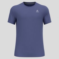 Koszulka z krótkim rękawem trekkingowa męska Odlo T-shirt F-DRY. Niebieskie t-shirty męskie Odlo, m, bez wzorów, bez kołnierzyka. W wyprzedaży za 215.99 zł.