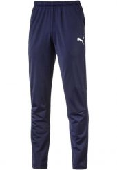 Spodnie męskie Puma Men Liga Pants Core. Niebieskie spodnie materiałowe męskie Puma, bez wzorów, z materiału. Za 89.90 zł.