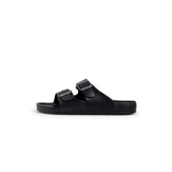 Klapki damskie Fila Matero. Czarne klapki damskie Fila, bez wzorów, bez obcasa. Za 79.00 zł.