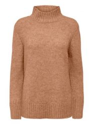 ONLY Sweter w kolorze karmelowym rozmiar: S. Brązowe golfy damskie Only, s, bez kołnierzyka. Za 83.42 zł.