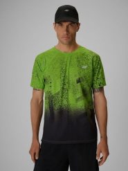4F Koszulka do biegania szybkoschnąca męska - zielona XL. Zielone t-shirty sportowe męskie 4f, m, z dzianiny, bez ramiączek, do biegania. Za 129.99 zł.