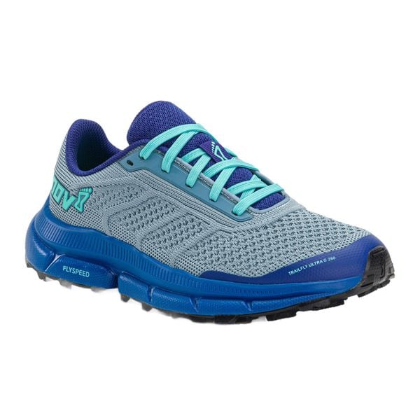 Buty do biegania damskie Inov-8 Trailfly Ultra G 280. Niebieskie obuwie do biegania damskie Inov-8. Za 429.99 zł.