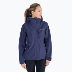 Kurtka przeciwdeszczowa z membraną damska Columbia Omni-Tech Ampli-Dry 466. Niebieskie kurtki damskie Columbia, xs, bez kaptura. Za 209.99 zł.